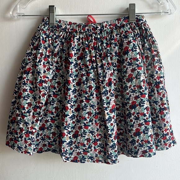 French Monoprix Kids Floral Cotton Skirt - Girls Size 6-8 - Picture 6 of 7
